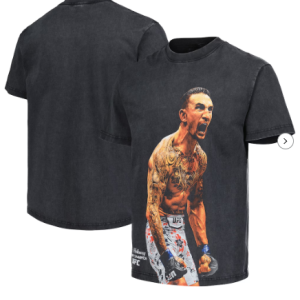 Men's Black Max Holloway King Of The Hill Boxy T-Shirt
