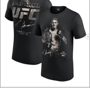 Men's UFC Black Tom Aspinall Heavyweight Champ T-Shirt